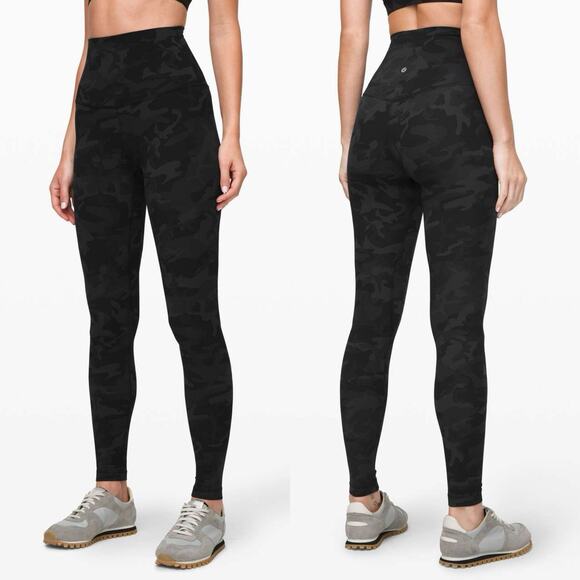 Lululemon Align Leggings 0 Super High Rise 28” Incognito Camo Multi Gray - Picture 1 of 6